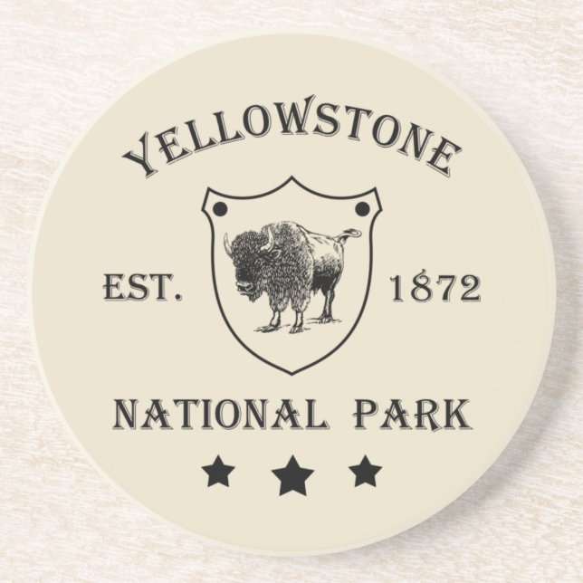 Yellowstone national park coaster (Front)