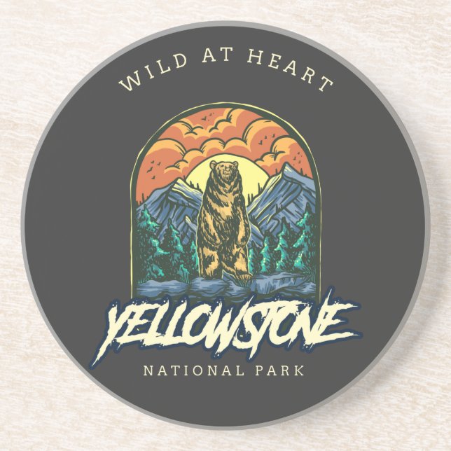 Yellowstone National Park Coaster (Front)