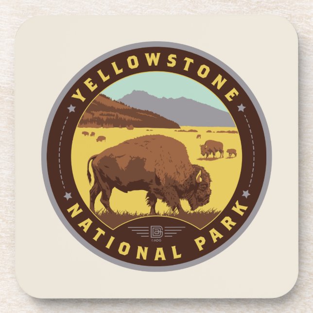 Yellowstone National Park Coaster (Front)