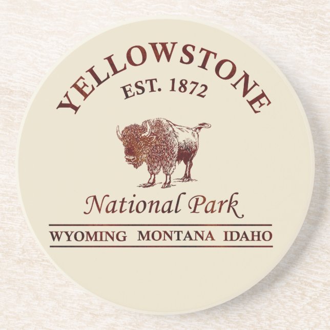 Yellowstone national park coaster (Front)