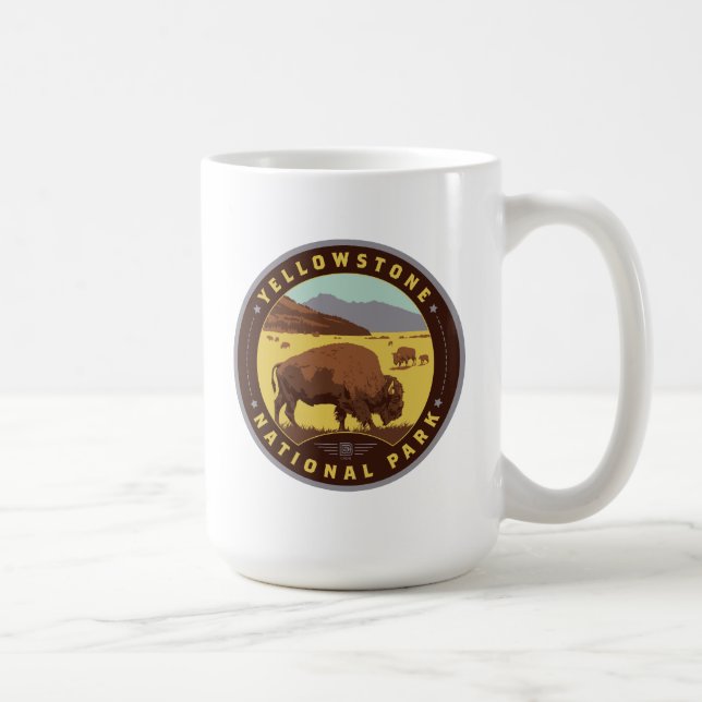 Yellowstone National Park Coffee Mug (Right)