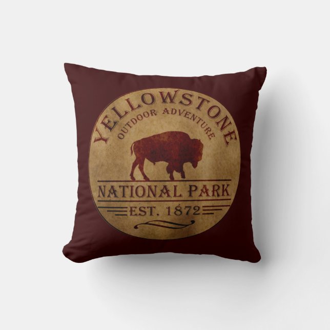 Yellowstone national park cushion (Front)
