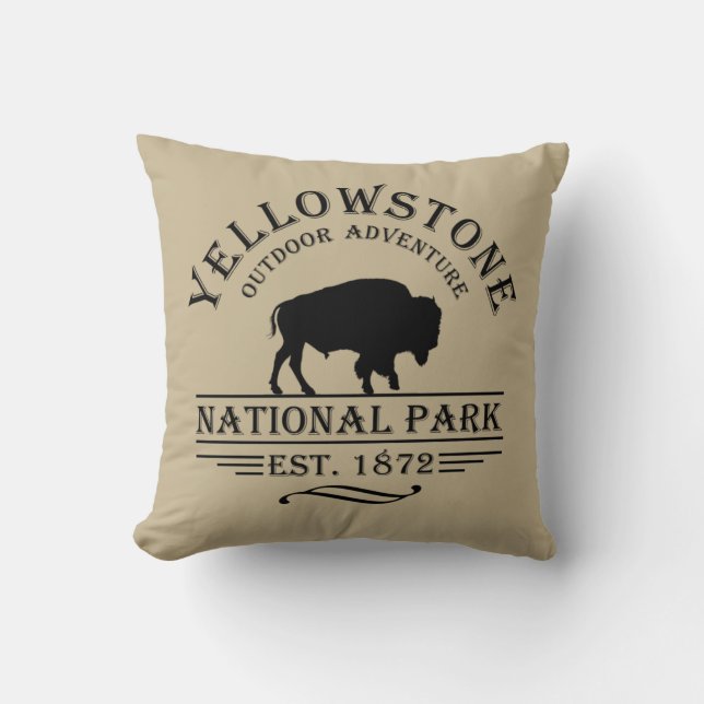 Yellowstone national park cushion (Front)