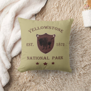 Yellowstone national park cushion