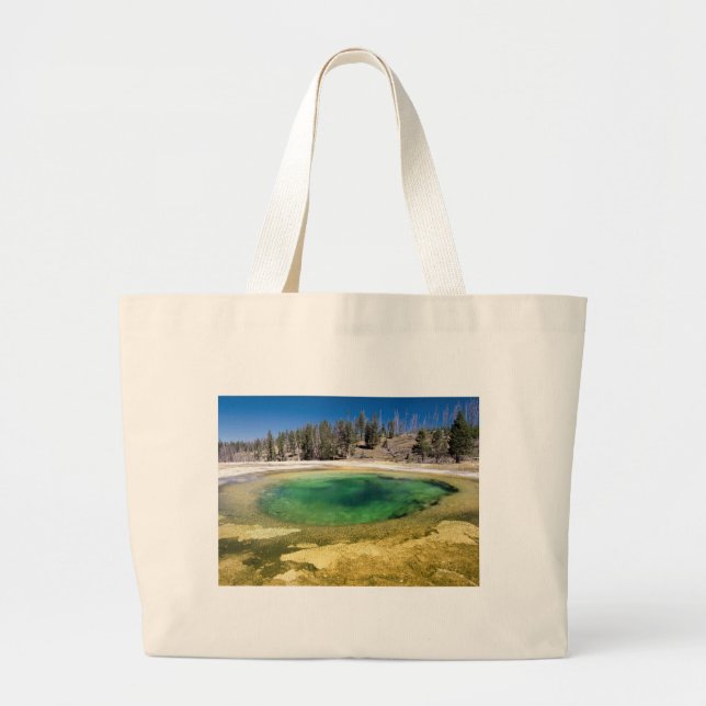 Yellowstone National Park Customisable Gifts Large Tote Bag (Front)