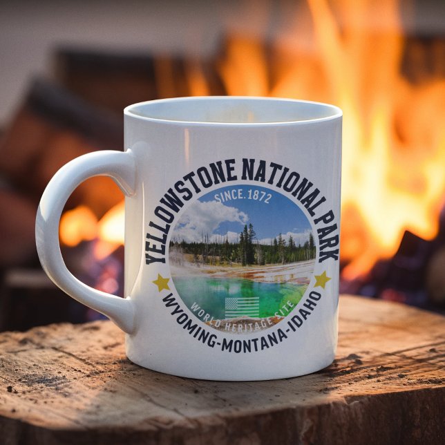 Yellowstone National Park Cute Landscape Coffee Mug (Creator Uploaded)