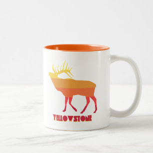 Yellowstone National Park Elk Two-Tone Coffee Mug