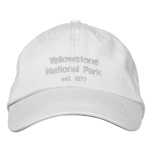 Yellowstone National Park, est. 1872 Embroidered Hat (Front)