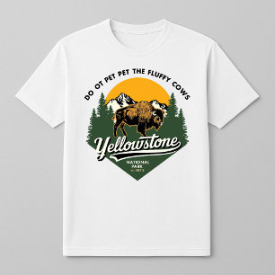 Yellowstone National Park Fluffy Cows T-Shirt