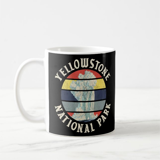 Yellowstone National Park Geyser Old Faithful  Coffee Mug (Left)