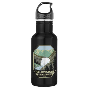 Yellowstone National Park Gibbon Falls Vintage  532 Ml Water Bottle