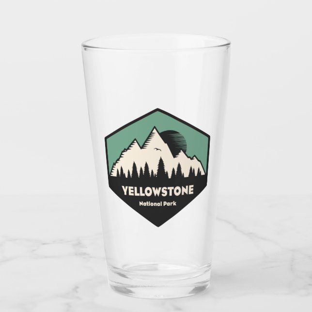 Yellowstone National Park Glass (Front)