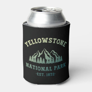 Yellowstone National Park Gradient Hiking Camping Can Cooler
