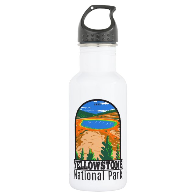 Yellowstone National Park Grand Prismatic Spring   532 Ml Water Bottle (Front)