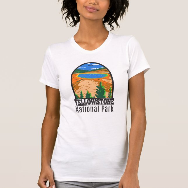 Yellowstone National Park Grand Prismatic Spring T-Shirt (Front)