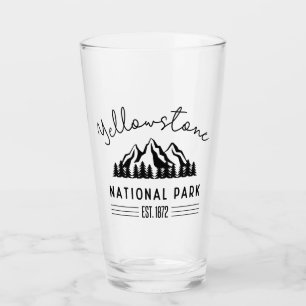 Yellowstone National Park Hiking Camping Glass