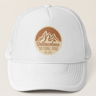 Yellowstone National Park Hiking Camping Trucker Hat