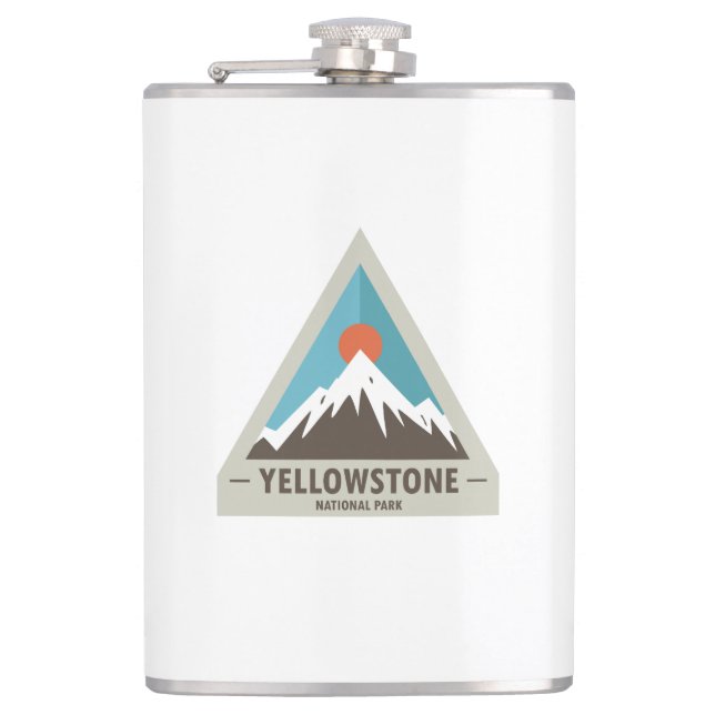 Yellowstone National Park Hip Flask (Front)