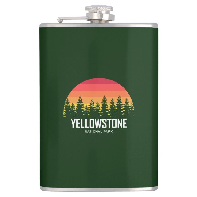 Yellowstone National Park Hip Flask (Front)