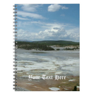 Yellowstone National Park hot land, geyser Notebook