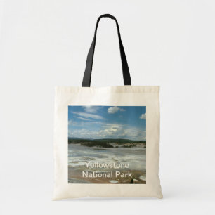 Yellowstone National Park hot land, geyser Tote Bag