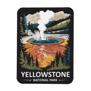 Yellowstone National Park Hot Spring Magnet