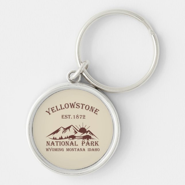 Yellowstone national park key ring (Front)