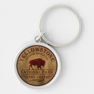 yellowstone national park key ring
