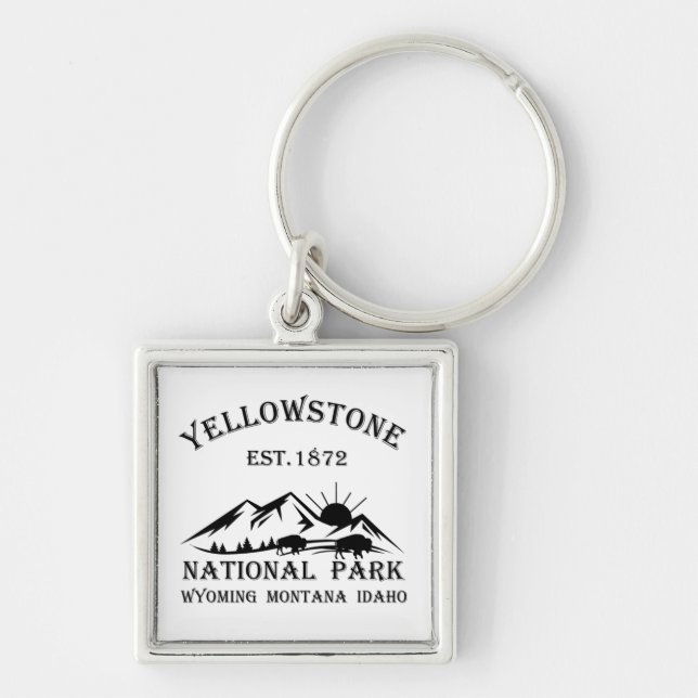 Yellowstone national park key ring (Front)