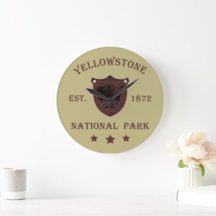 Yellowstone national park large clock