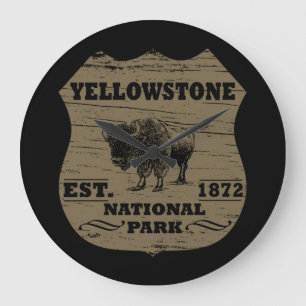 Yellowstone national park large clock