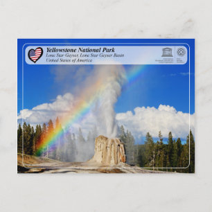 Yellowstone National Park - Lone Star Geyser Postcard