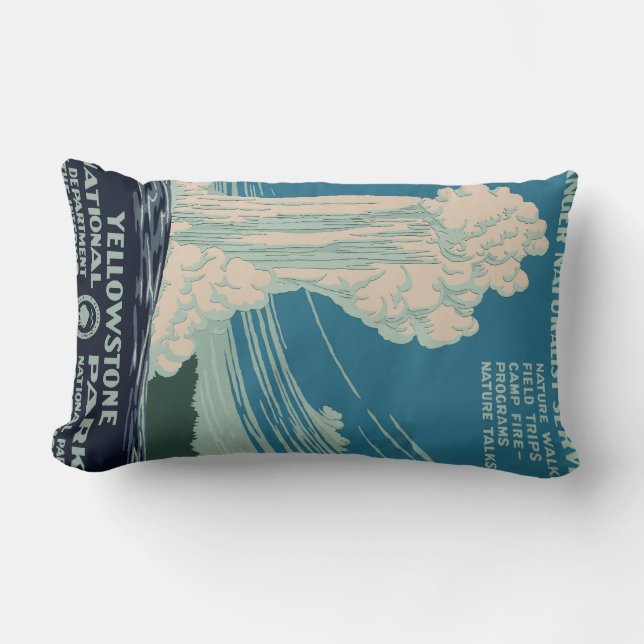Yellowstone National Park Lumbar Cushion (Front)