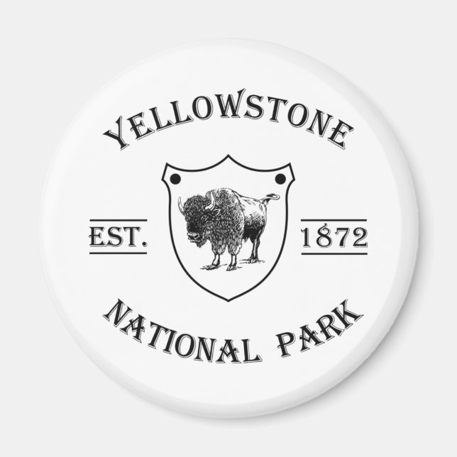 Yellowstone national park magnet (Front)