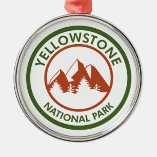 Yellowstone National Park Metal Ornament