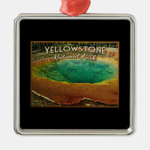 Yellowstone National Park Metal Tree Decoration