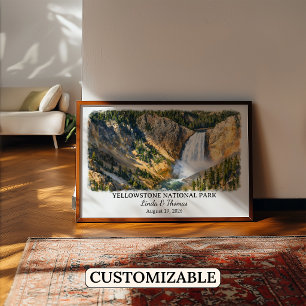 Yellowstone National Park Montana Poster, Custom Poster