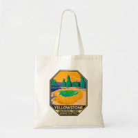 Yellowstone National Park Morning Glory Pool Retro
