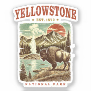 Yellowstone National Park – Mountain and Bison