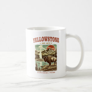 Yellowstone National Park – Mountain and Bison Coffee Mug