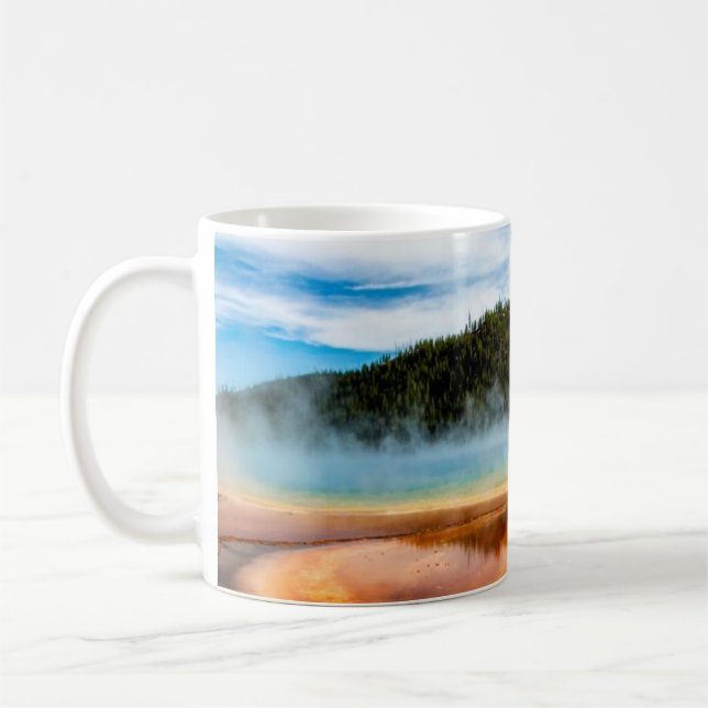 Yellowstone National Park Mountains Nature Animals Coffee Mug (Left)