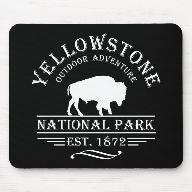 Yellowstone national park mouse pad (Front)