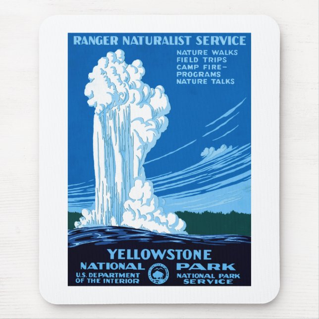 Yellowstone National Park Mouse Pad (Front)