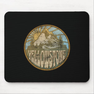 Yellowstone National Park Nature Mountains Hiking  Mouse Pad