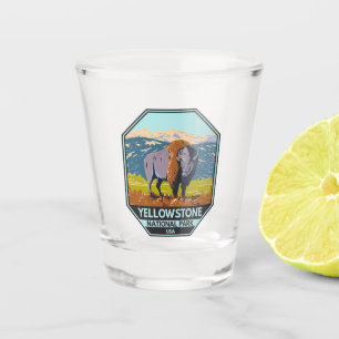 Yellowstone National Park North American Bison Shot Glass