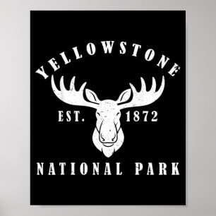 Yellowstone National Park Outdoors Established Poster