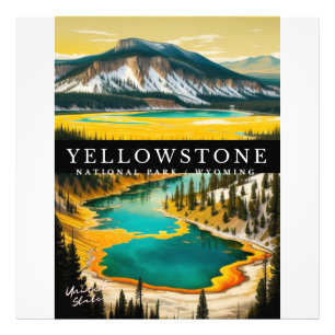 YELLOWSTONE NATIONAL PARK PHOTO PRINT