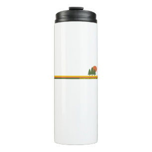Yellowstone National Park Pine Trees Sun Thermal Tumbler