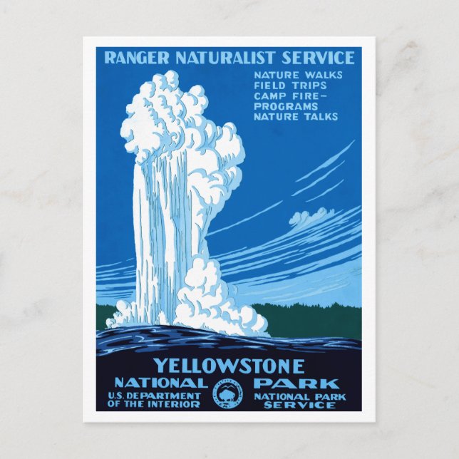 Yellowstone National Park Postcard (Front)