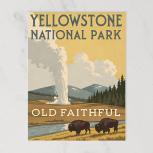 Yellowstone National Park Postcard